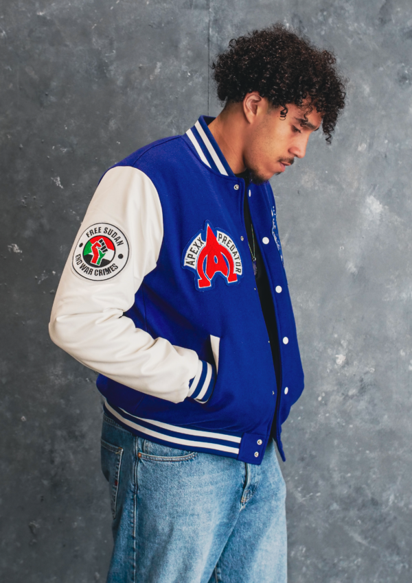 APEXX PREDATOR - FREE SUDAN Varsity Jacket (This is a pre-order product. 6-8 Weeks)